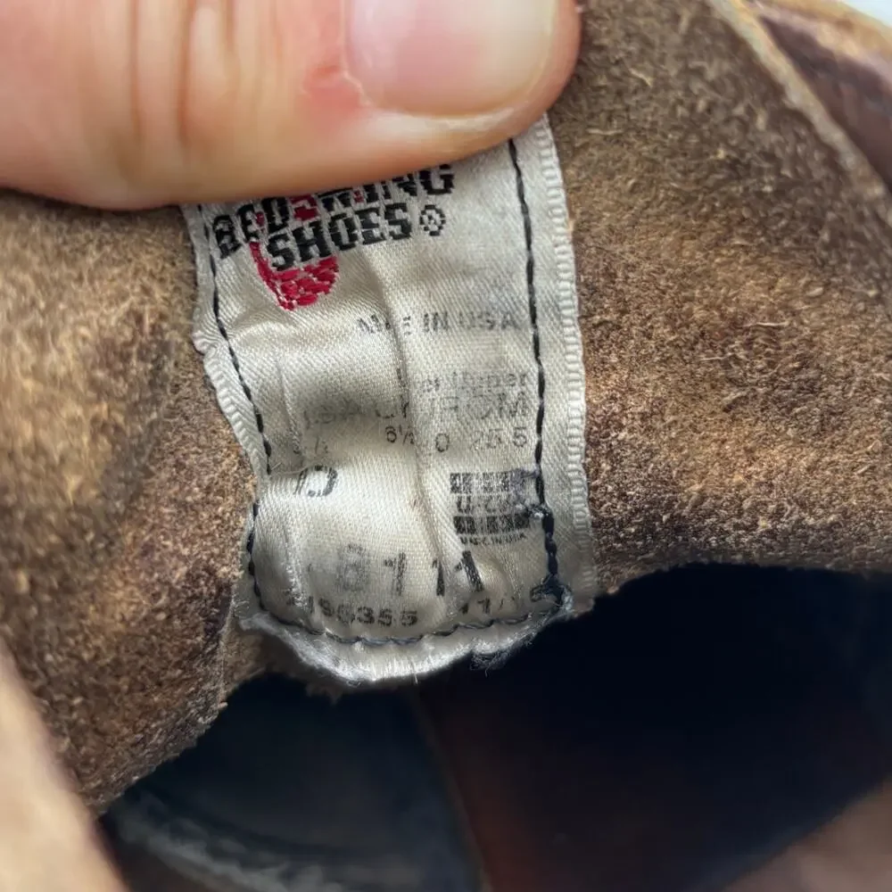 Red Wing 8111 Heritage Iron Ranger 6 Inch Work Boots Men's 7.5D Workwear